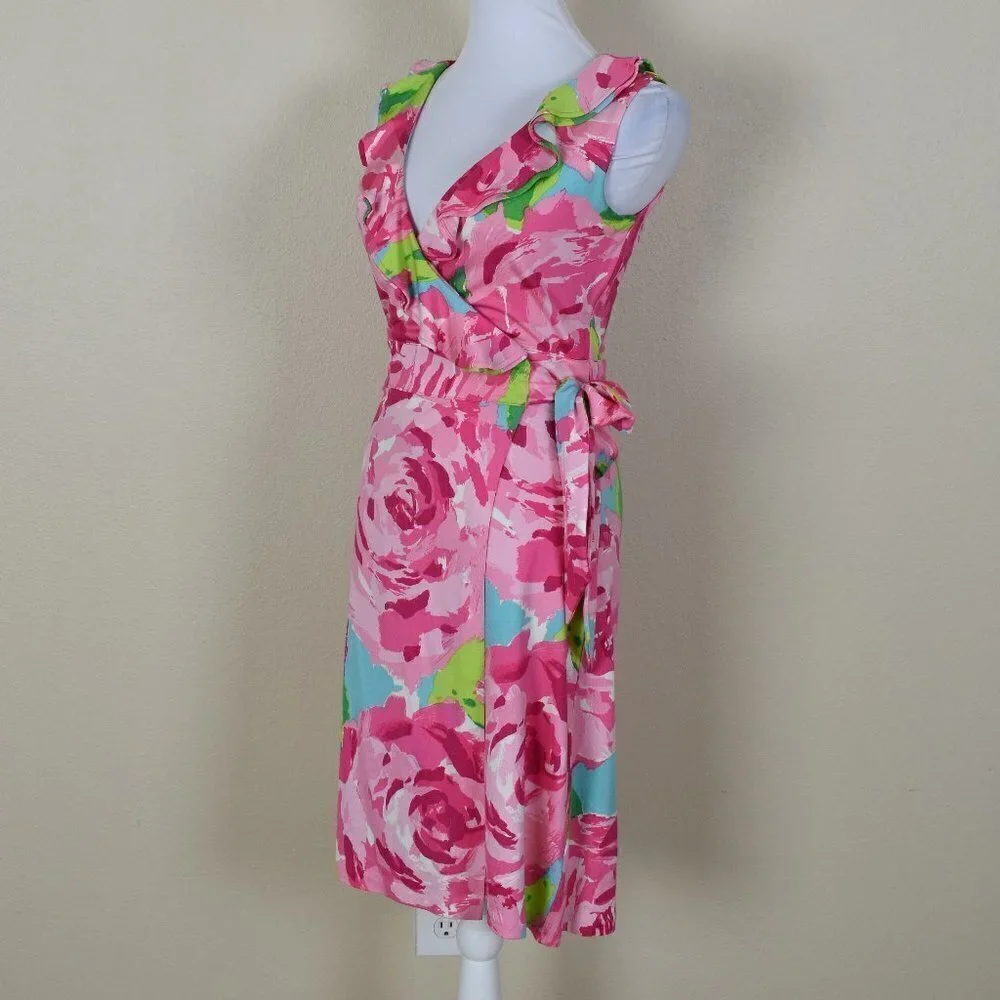 Lilly Pulitzer First Impressions Hayden Wrap Dress S - Picture 6 of 10